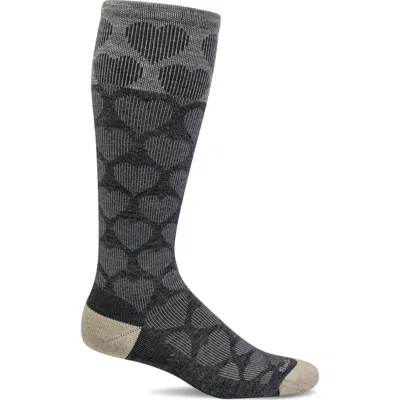 Sockwell Heart Throb Compression Socks In Gray