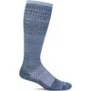 Sockwell Micro Grade Compression Knee Socks In Blue