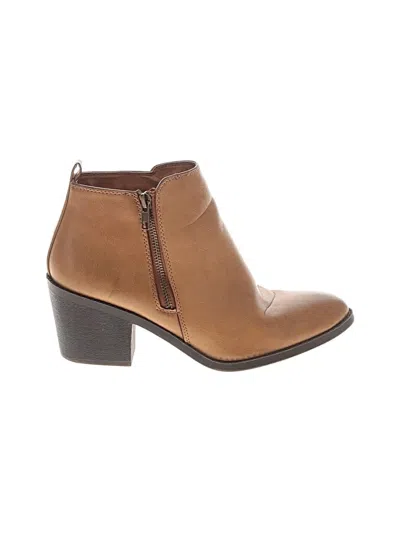 Pre-owned Soda Ankle Boots In Brown