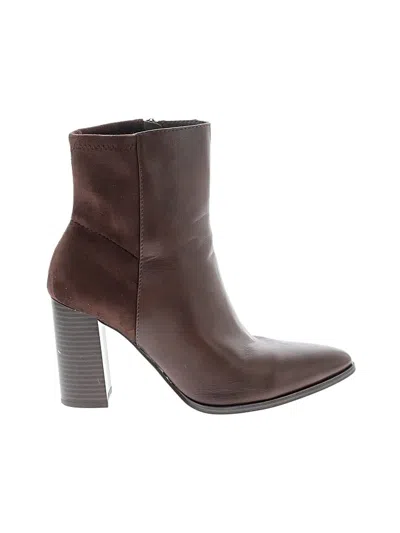 Pre-owned Soda Ankle Boots In Brown
