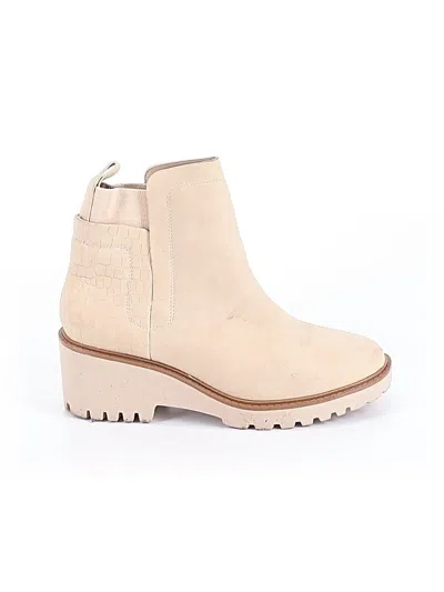 Pre-owned Soda Ankle Boots In Tan