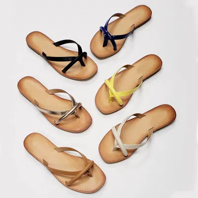 Soda Cobalt Sandals In Blue In Multi