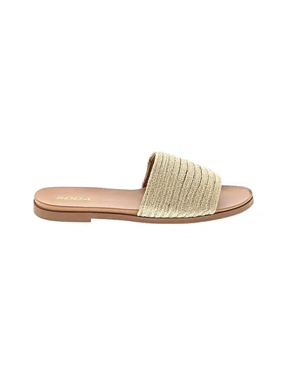 Pre-owned Soda Sandals In Gold