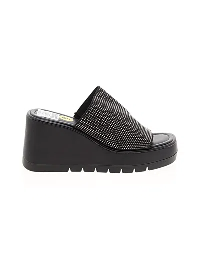 Pre-owned Soda Wedges In Black