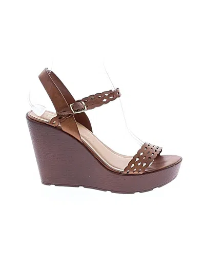 Pre-owned Soda Wedges In Brown