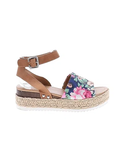 Pre-owned Soda Wedges In Tan