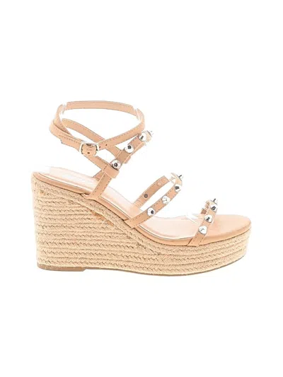 Pre-owned Soda Wedges In Tan