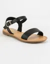Soda Women's Ankle Strap Sandals In Black In Black