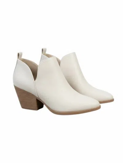 Soda Women's Casual Booties In Off White In Multi