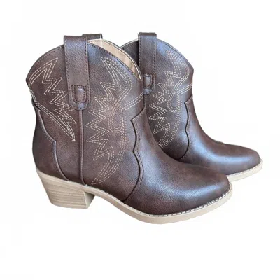 Soda Women's Gesso Western Boot In Brown