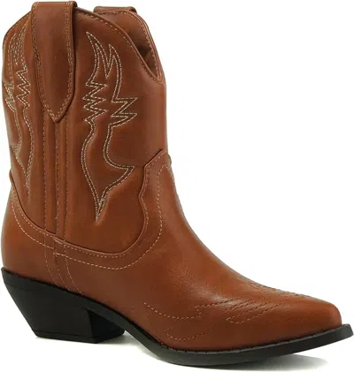 Soda Women's Rigging Boots In Cognac In Brown