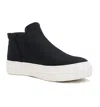 Soda Women's Woods Slip-on High Top Sneaker In Black In Black