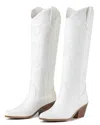 Soda Women's Zahara Classic Boots In White In White