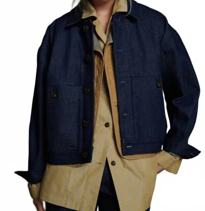 Soeur Abel Jacket In Navy Blue