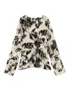 Soeur Abstract-print Silk Top In Pattern