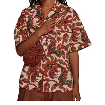 Soeur Alexandre Shirt In Terre Battue/vert In Multi