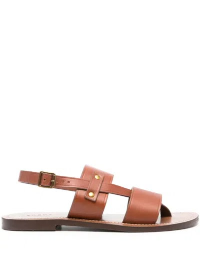 Soeur Amazonia Strappy Flat Sandals In Brown