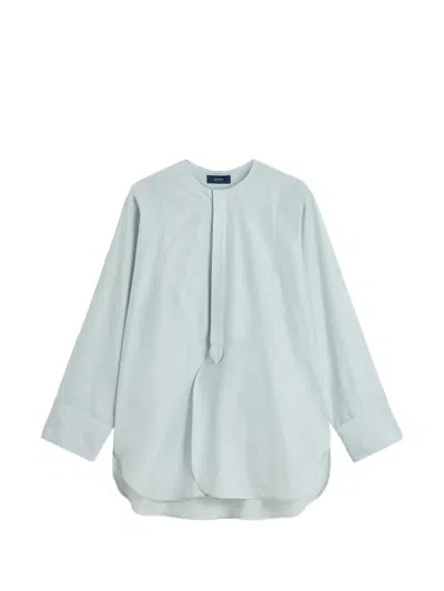 Soeur Anora Bib-panel Blouse In Blue