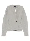 Soeur Asymmetric Cardigan In Gray