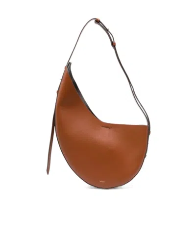 Soeur Asymmetrical Shoulder Bag In Brown