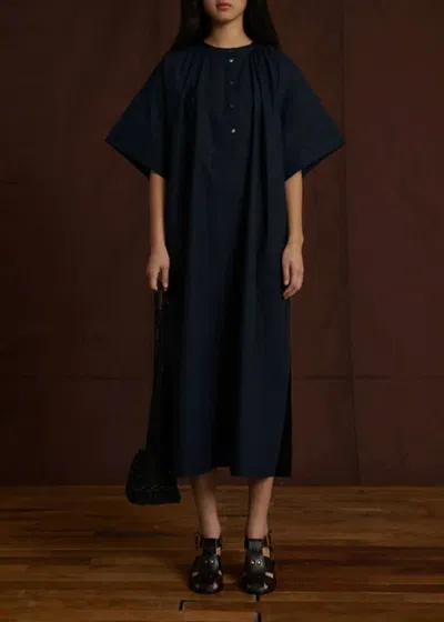 Soeur Athena Midi Dress In Navy In Blue