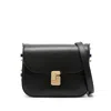 Soeur Mini Bellissima Leather Shoulder Bag In Black