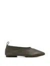 Soeur Pull-tab Leather Ballet Flats In Brown