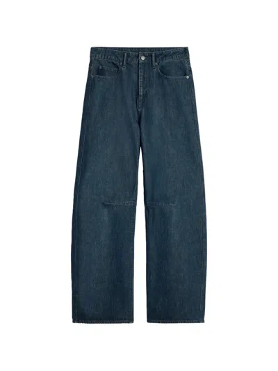 Soeur Barrel-cut Jeans In Blue