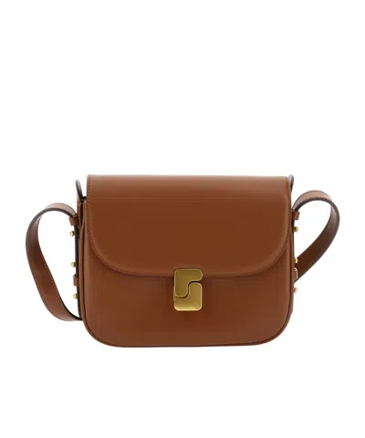Soeur Bellissima Leather Crossbody Bag In Brown