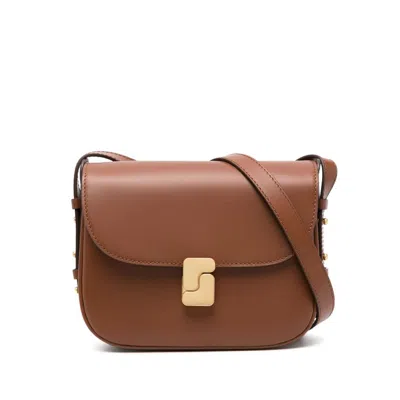 Soeur Bellissima Leather Crossbody Bag In Brown