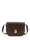Soeur Womens Chocolat Bellissima Maxi Leather Cross Body Bag In Brown