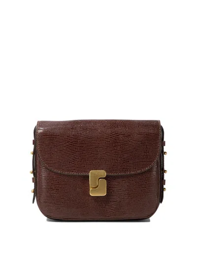 Soeur Brown Belissima Mini Leather Cross-body Bag