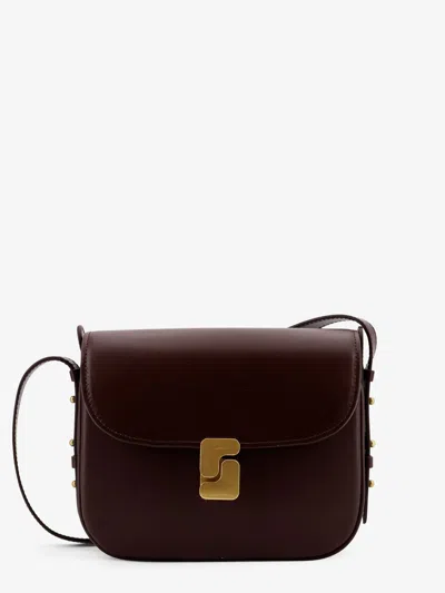 Soeur Bellissima Mini Leather Shoulder Bag In Brown