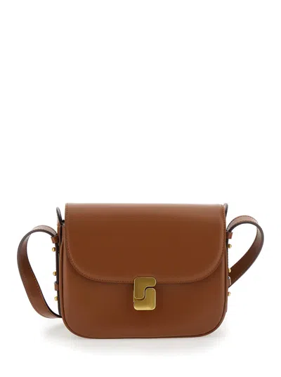 Soeur Bellissima Mini Shoulder Bag In Brown