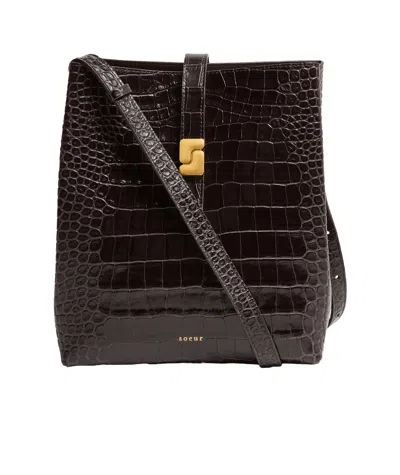 Soeur Bello Shoulder Bag In Burgundy