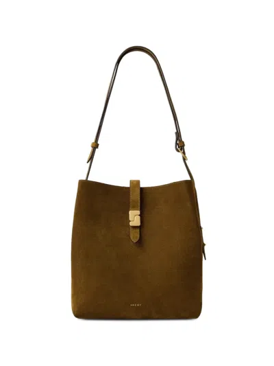 Soeur Bello Suede Shoulder Bag In Brown