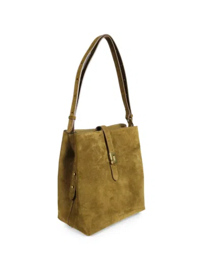 Soeur Bello Suede Shoulder Bag In Brown