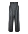 Soeur Belted Pleated Straight Trousers In Black