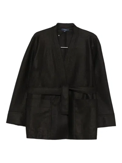 Soeur Belted Pocket Jacket In Black