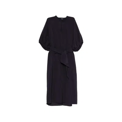 Soeur Belted Short-sleeved Dress In Black