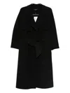 Soeur Belted-waist Coat In Black