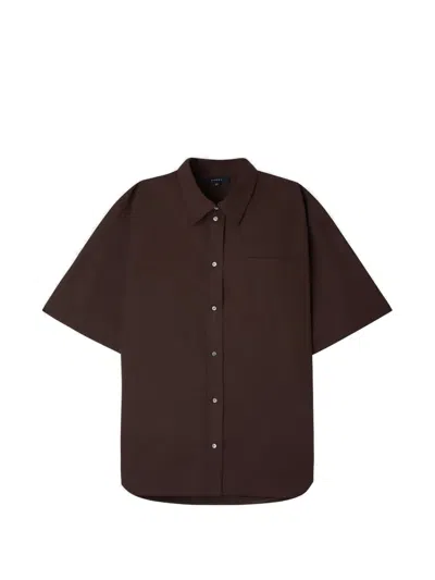 Soeur Bobbie Short-sleeve Shirt In Brown