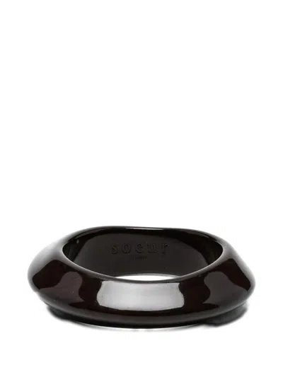 Soeur Bracciale Marrone Ovale Rigido  In Pink