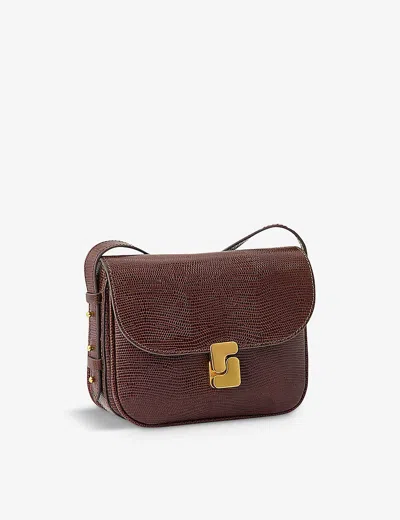 Soeur Brown Belissima Mini Leather Cross-body Bag