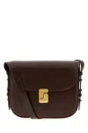 Soeur Brown Leather Mini Bellissima Crossbody Bag In Brown