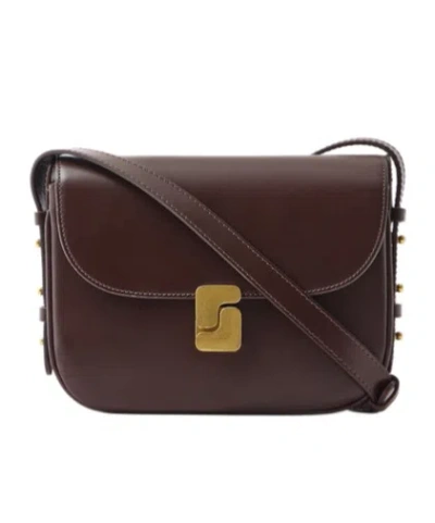 Soeur Brown Leather Mini Bellissima Crossbody Bag
