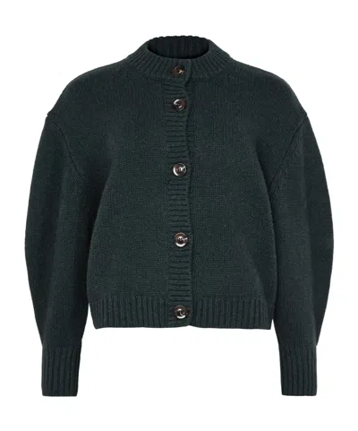 Soeur Button Long-sleeved Sweater In Black