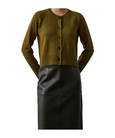 Soeur Button-down Long-sleeved Sweater In Brown