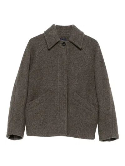 Soeur Buttoned Jacket In Gray