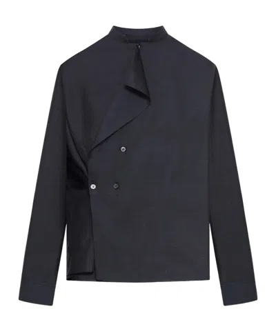 Soeur Buttoned Straight Blouse In Blue